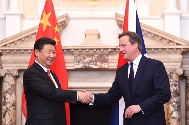 David Cameron and President Xi