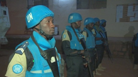 A UN peacekeeper in Mali