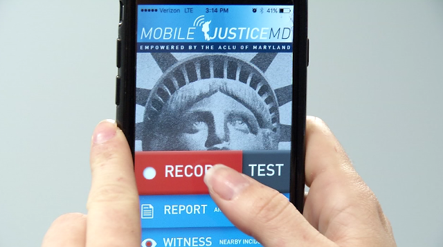 Maryland ACLU to release app for recording police