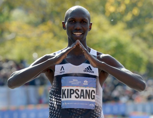 AFP  File  Don Emmert Wilson Kipsang of Kenya celebrates after winning the men's 2014 New York City Marath