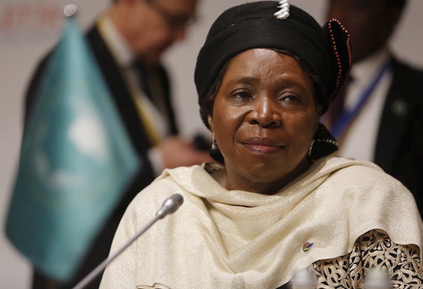 Nkosazana Dlamini-Zuma chairperson of the African Union Commission attends the Valletta Summit on Migration in Valletta Malta