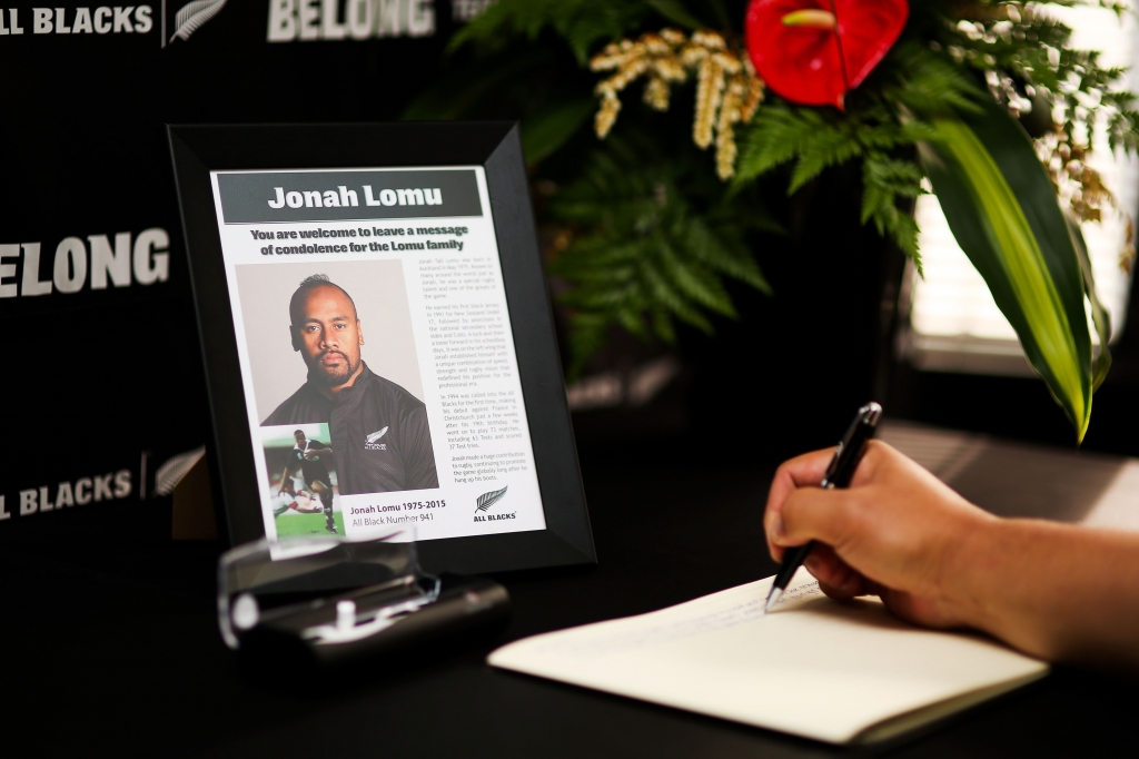 New Zealand Rugby CEO Steve Tew speaks to the media following All Black legend Jonah Lomu's death