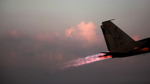 An Israel Air Force F-15 fighter