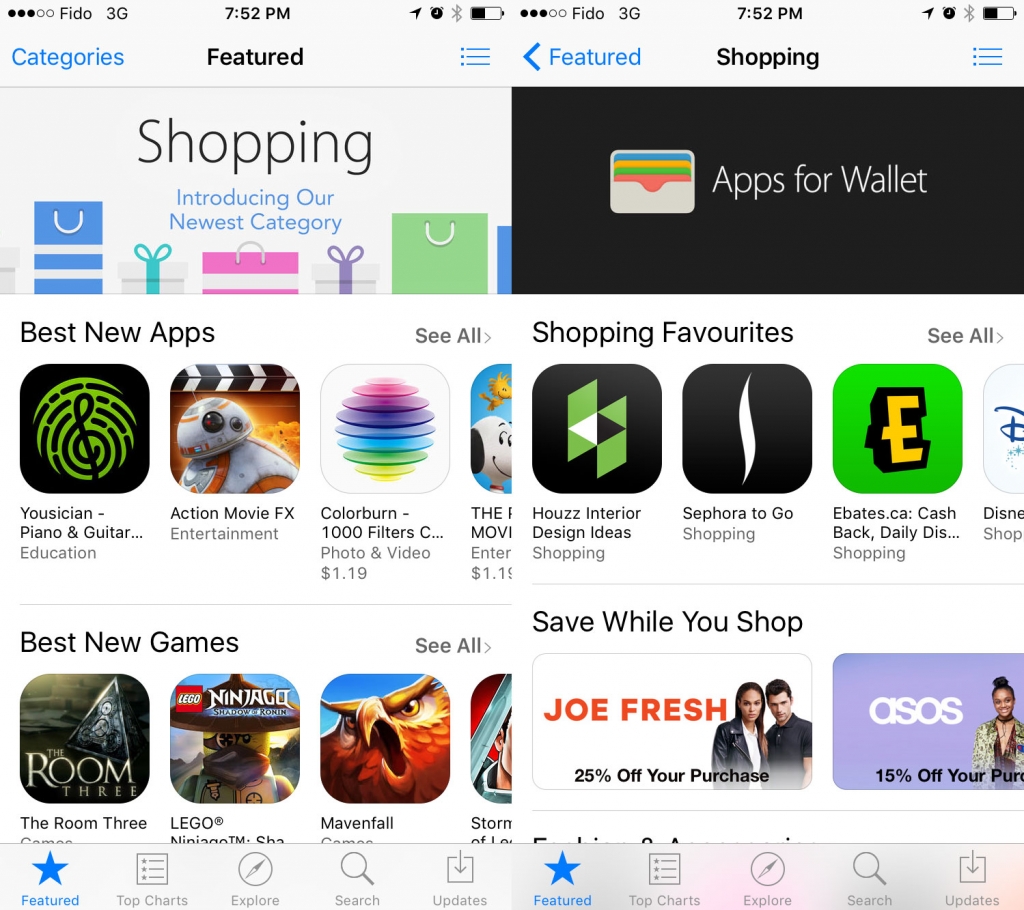 You can now shop for shopping apps on the App Store