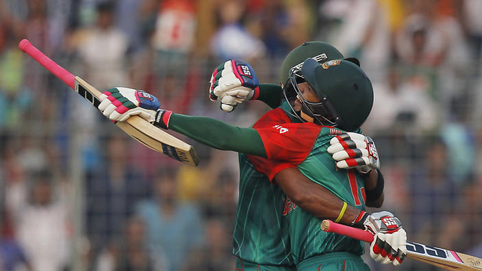 Bangladesh have scored a competitive 9-273 against Zimbabwe in their one dayer.      
        
            
    
               Show Grid