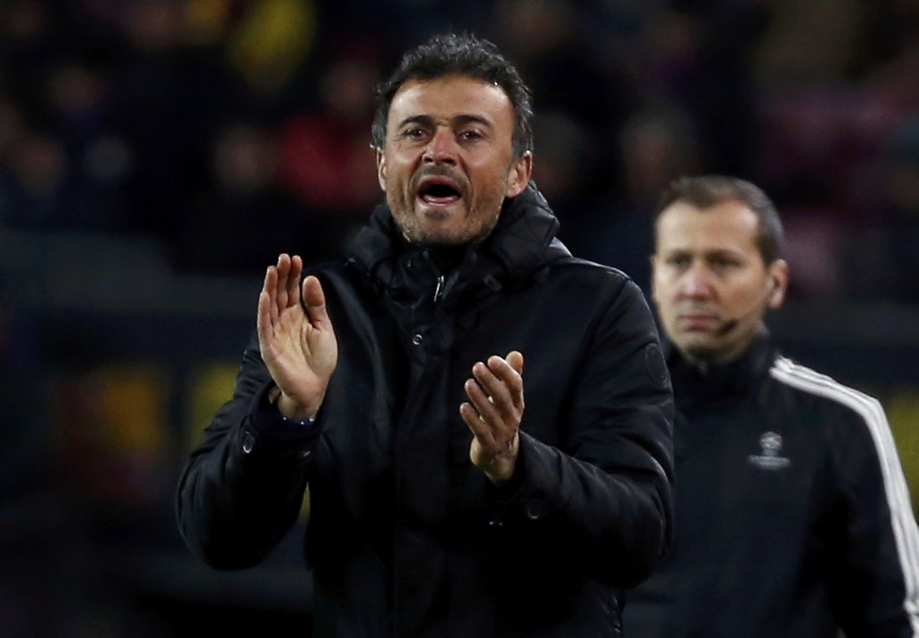 Football Soccer Barcelona v AS Roma- UEFA Champions League Group Stage- Group E- Camp Nou Barcelona Spain- 24/11/15 Barcelona's coach Luis Enrique. REUTERS  Paul Hanna