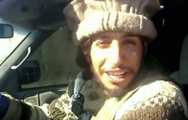 This undated image taken from a Militant Website on Monday Nov.16 2015 shows Belgian Abdelhamid Abaaoud. A senior police official said on Wednesday Nov