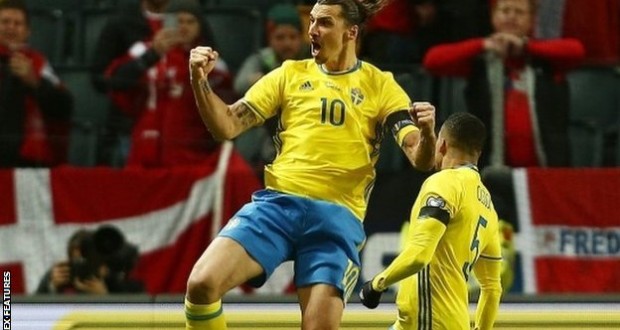 Sweden and Ibra aim to silence Danes in playoffs