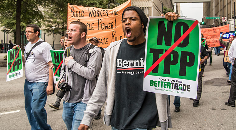 Protests against the Trans Pacific Partnership agreement