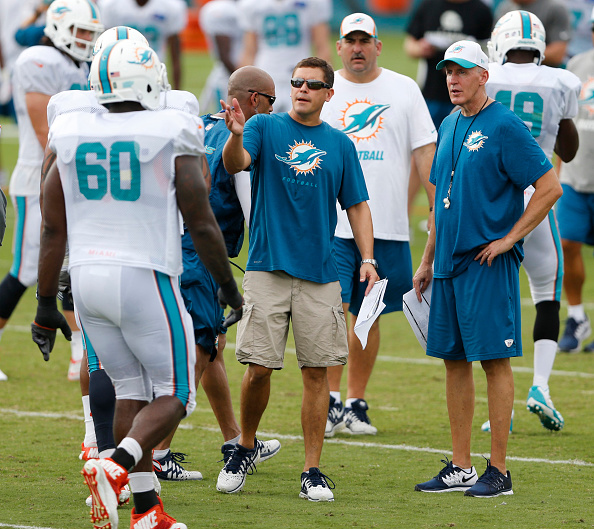 Miami Dolphins offensive coordinator Bill Lazor