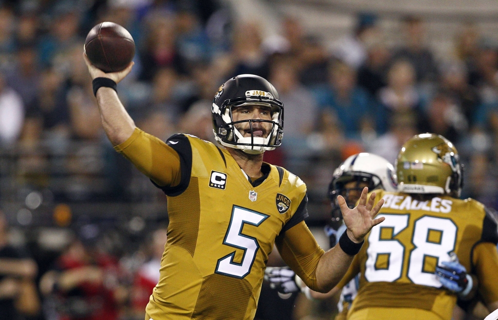 Blake Bortles is very familiar with the gold jerseys thanks to his alma mater.		Reinhold Matay-USA TODAY Sports