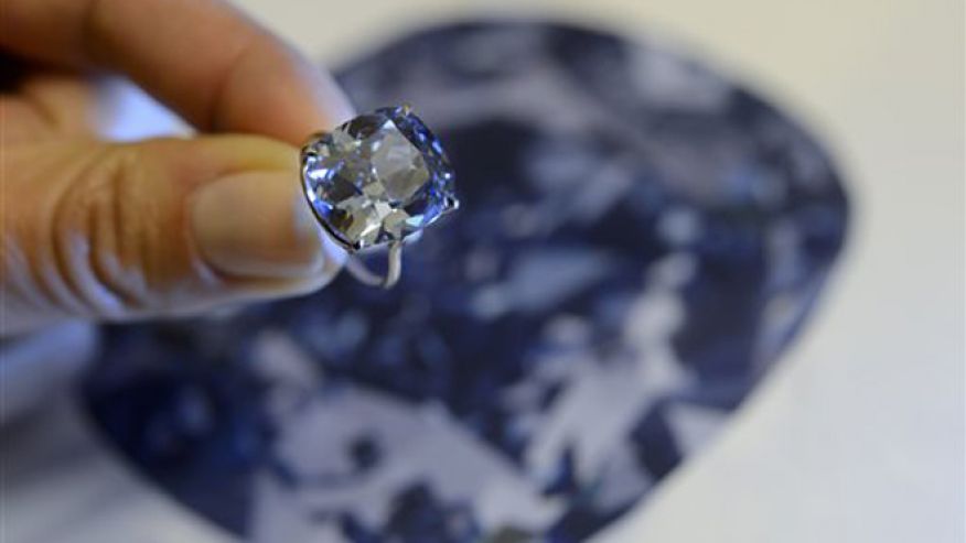 12.03 carat blue diamond could sell for $55 million at auction