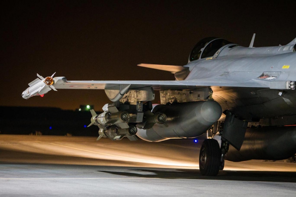 Bombing A French Army Rafale jet prepares to take off Sebastien Dupont  ECPAD via AP