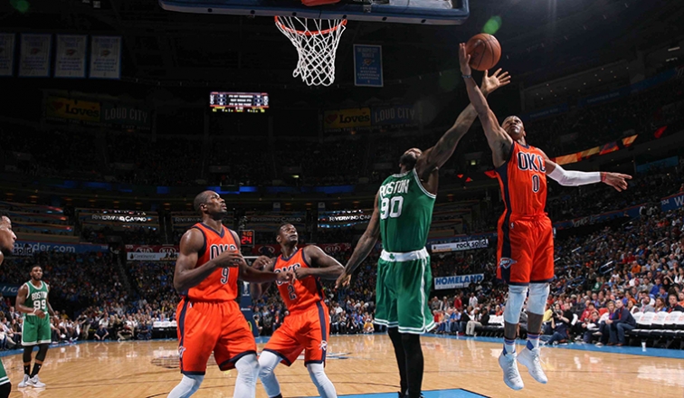 Marcus Smart Celtics lower boom on Thunder