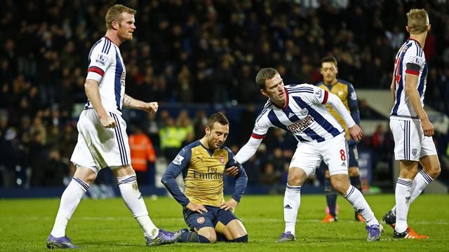 Arsenal blow chance to go top as Cazorla's horror penalty lets West Brom off hook