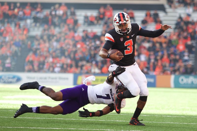 Redshirt freshman Marcus Mc Maryion is one of the alternatives left this season for quarterback-thin Oregon State