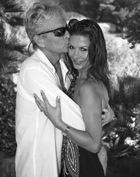 Catherine Zeta Jones paid tribute to husband Michael Douglas