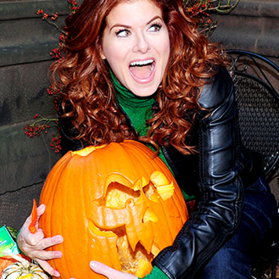 Celeb Sightings Debra Messing Gets Into the Halloween Spirit