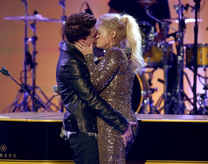 Meghan Trainor And Charlie Puth Make Out At The AMAs