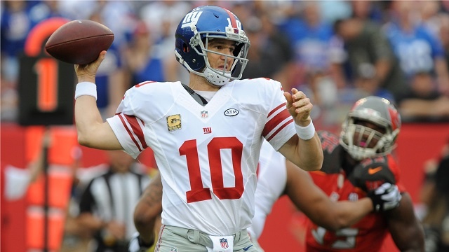 NYG vs TB Week 9 Eli Manning