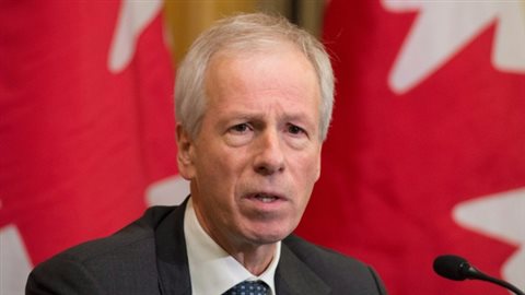 Foreign Affairs Minister Stéphane Dion speaks with the media ahead of the Commonwealths heads of government meeting on Thursday in Valletta Malta. He later said Canada's contribution to the developing country climate fund