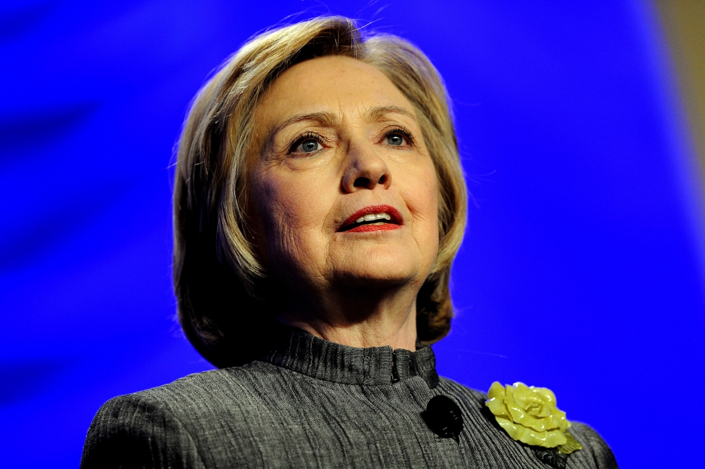 NATIONAL HARBOR MD- MAY 06 Former Secretary of State Hillary Rodham Clinton delivers remarks during the National Council for Behavioral Health's Annual Conference at the Gaylord National Resort & Convention Center