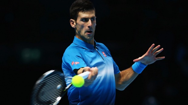 Novak Djokovic beats Kei Nishikori at the ATP World Tour Finals