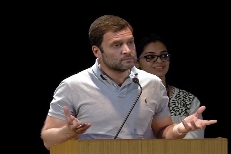 Congress vice president Rahul Gandhi faced some embarrassing moments at Bengaluru's Mt Carmel College on Wednesday