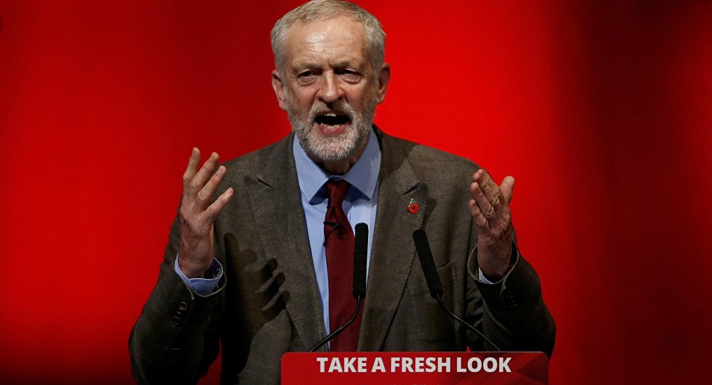 Jeremy Corbyn leader of Britain's opposition Labour Party