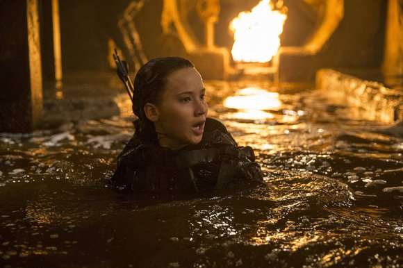 Dangerous when wet Jennifer Lawrence plays Katniss for the final time