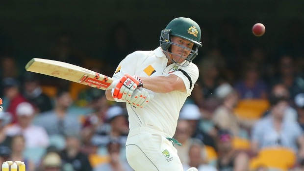 David Warner used the neck-tie in Brisbane