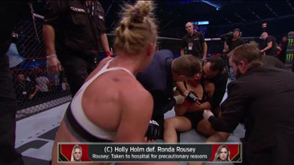 Ronda Rousey transported to hospital after loss to Holly Holm