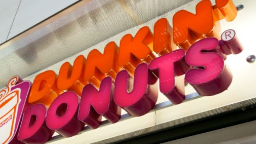 Dunkin’ Donuts’ has released its seasonal cup that features wreaths and the word “Joy.”