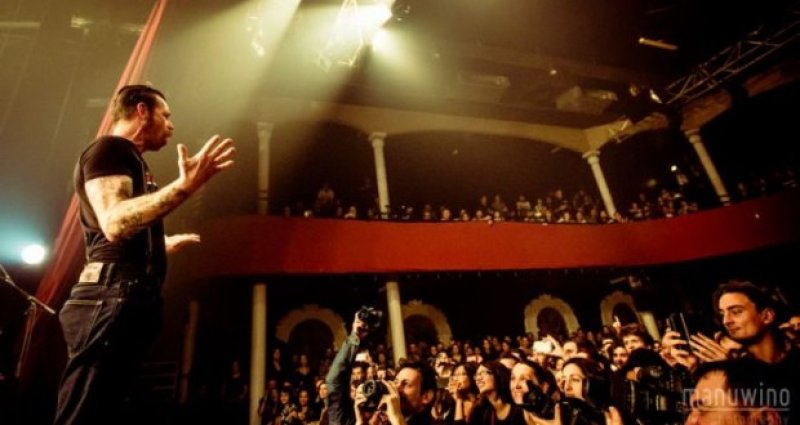 Eagles of Death Metal's Jesse Hughes at the Bataclan in Paris shortly before Friday's attack