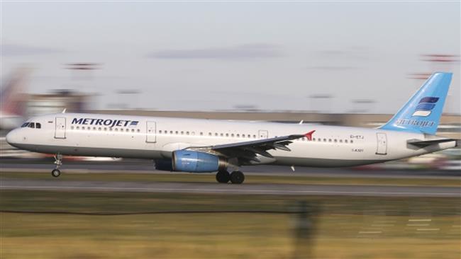 The Metrojet Airbus A321 that crashed in Egypt's Sinai peninsula on October 31 is shown in this