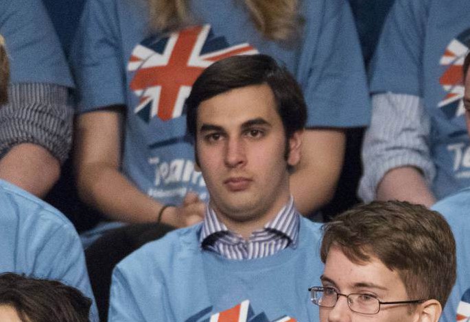 REX Shutterstock Delegates Elliot Johnson Middle Row 2nd left Conservative Party Annual Conference Birmingham Britain- 28 Sep 2014