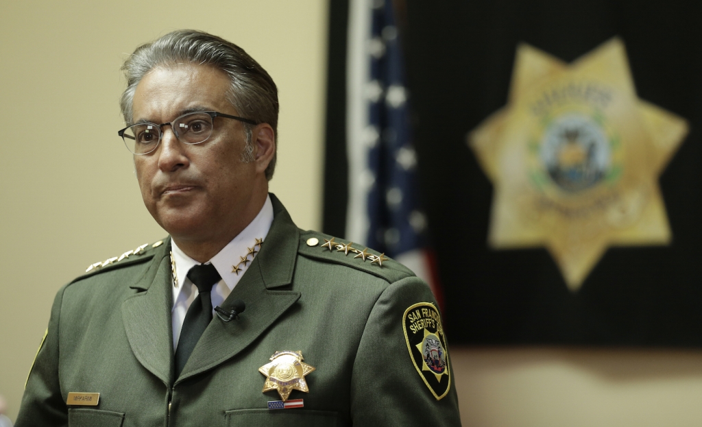 San Francisco Sheriff Ross Mirkarimi fields questions during an interview in San Francisco. Mirkarimi was already fighting for his political life