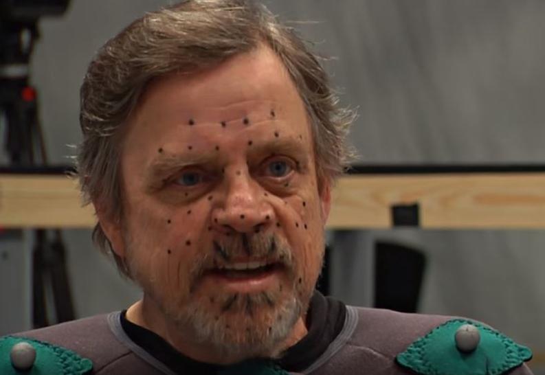 Enlarge Image Mark Hamill on the set of the game Squadron 42.               Video screenshot by Eric Mack  CNET