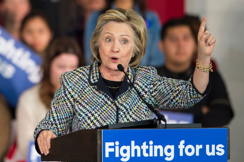 Democratic presidential candidate Hillary Clinton speaks at Mountain View College in Dallas on Nov. 17 2015