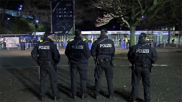 Germany stadium evac police