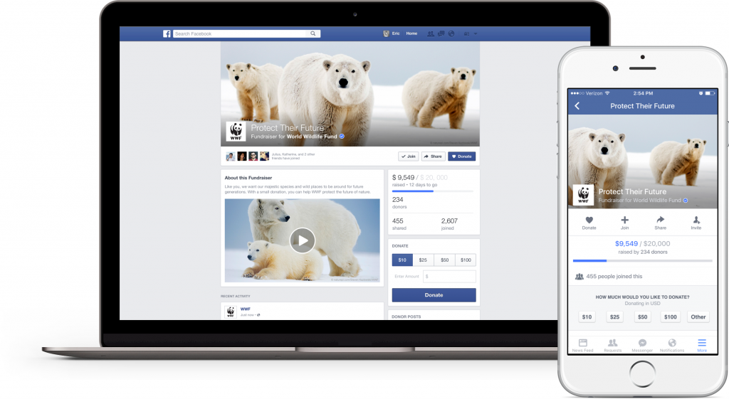 Facebook's new fundraiser tool makes it easier for nonprofits to raise money