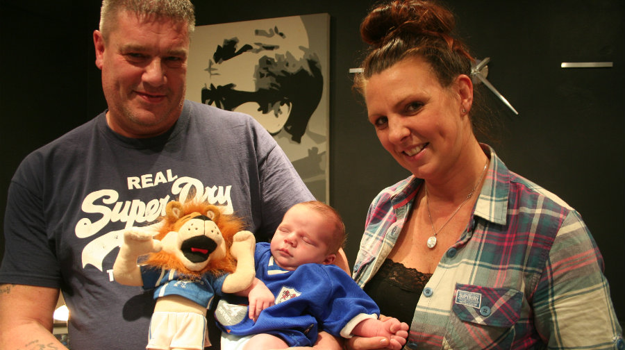 Father names baby son Bermondsey Millwall Den without telling his wife