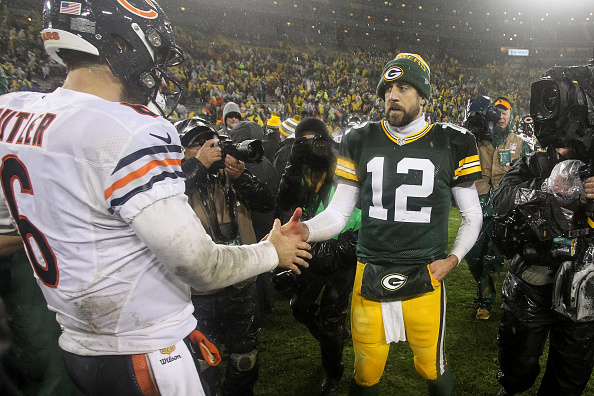 Quarterbacks Jay Cutler #6 of the Chicago Bears