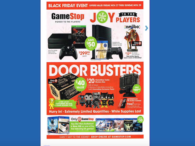 GameStop Black Friday Ad