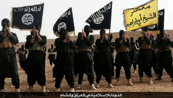 Fighters belonging to the Islamic State group in Anbar Iraq. Source Public domain image via Wikipedia