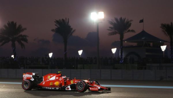 Ferrari driver Kimi Raikkonen of Finland steers his