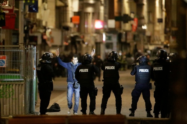 Police conduct an anti-terror operation in the Paris suburb of Saint Denis