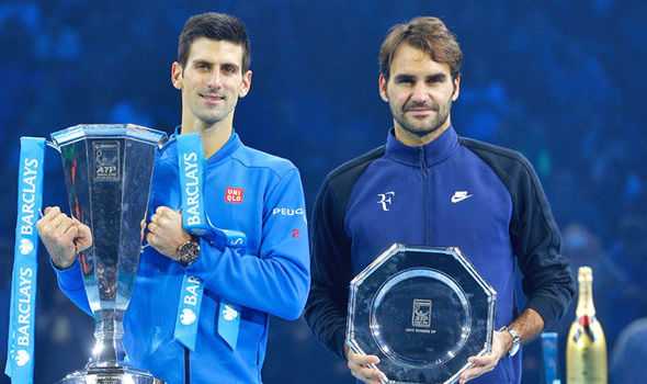 Djokovic Federer ATP World Tour Finals tennis