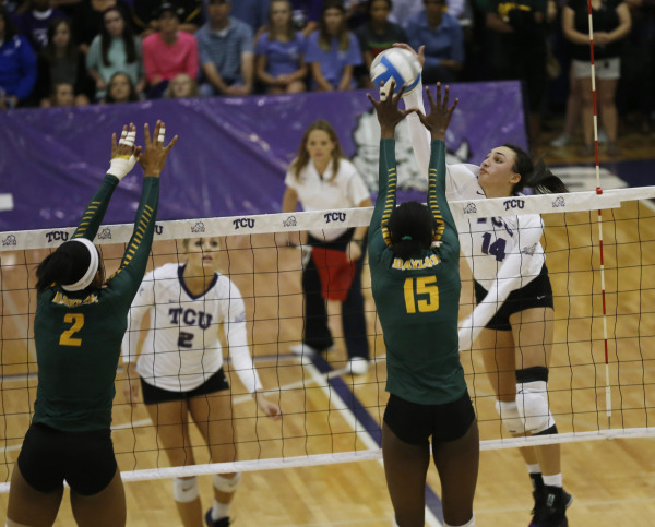 TCU vs Baylor at the TCU Campus Recreation Center on Oct. 21 2015