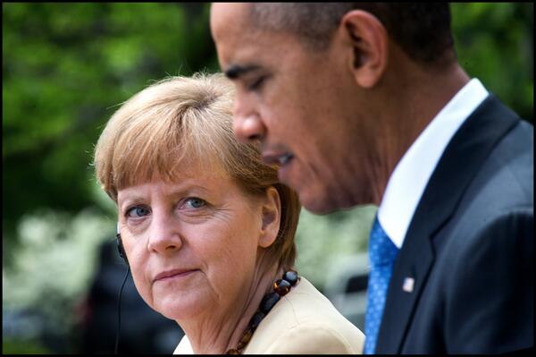 Angela Merkel and Barack Obama